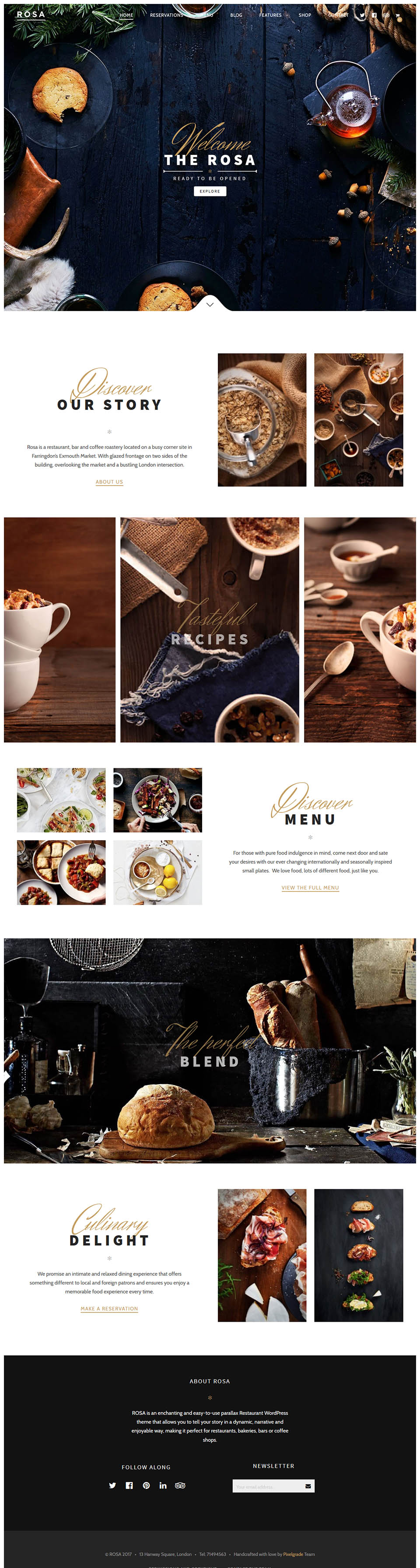WordPress template ThemeForest ROSA