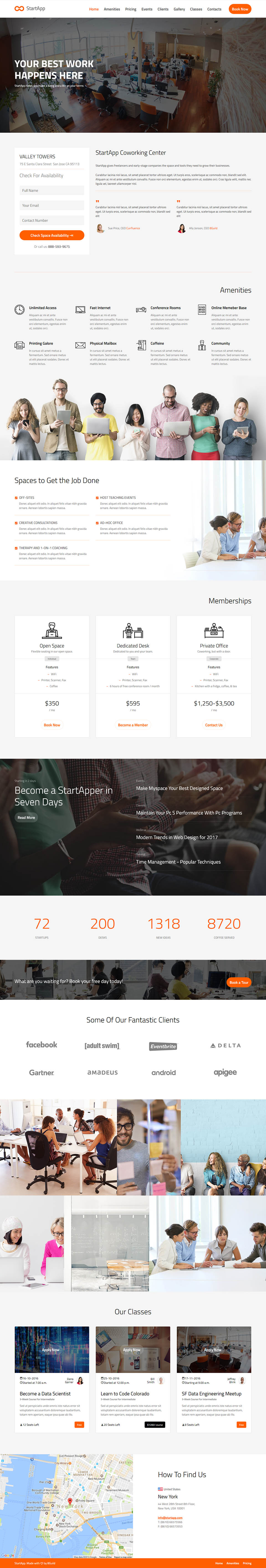 Template ThemeForest StartApp WordPress template ThemeForest StartApp