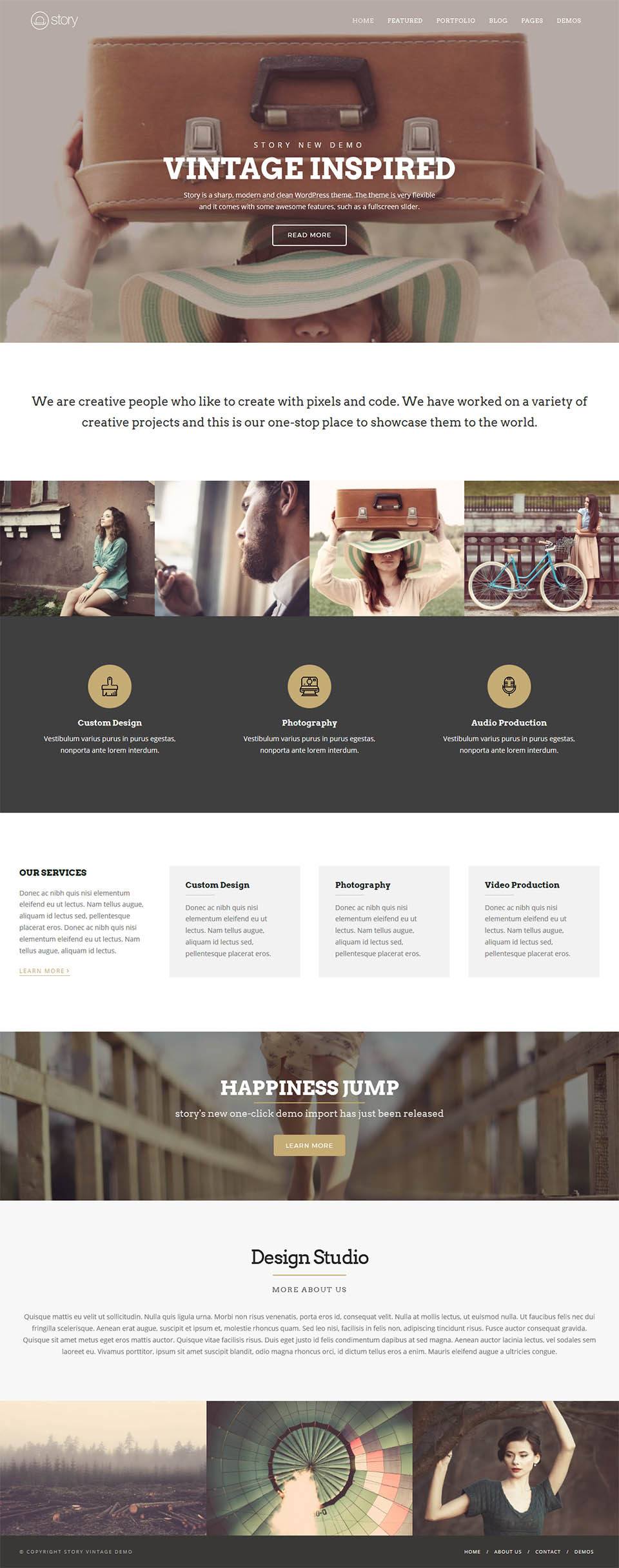 WordPress template ThemeForest Story