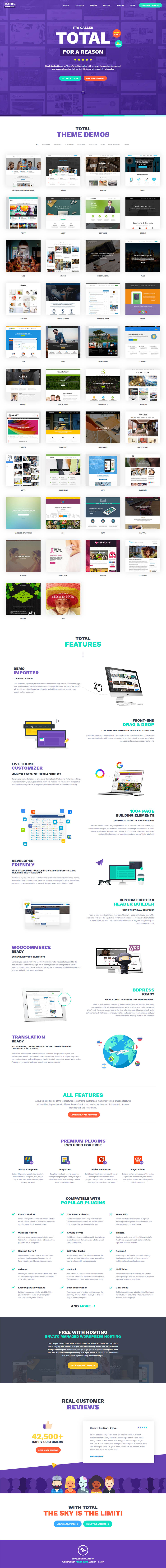 WordPress template ThemeForest Total