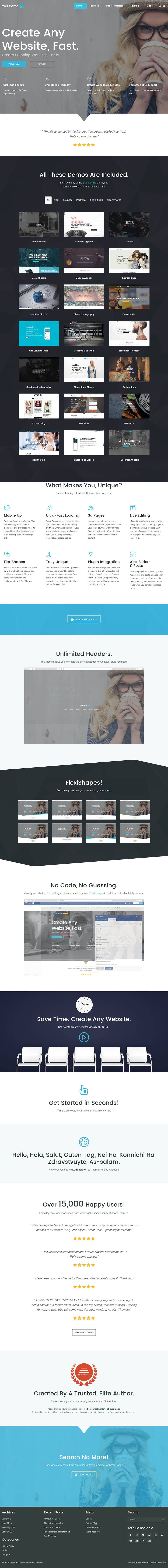 WordPress template ThemeForest You