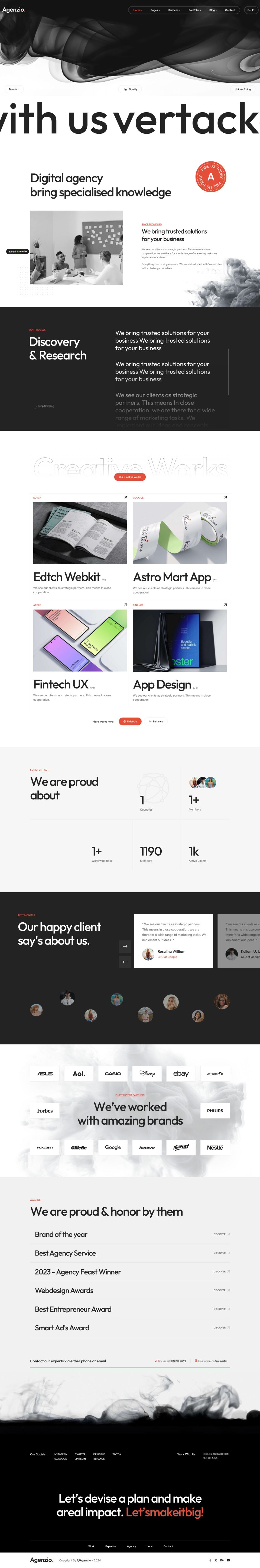 WordPress template ThemeForest Agenzio