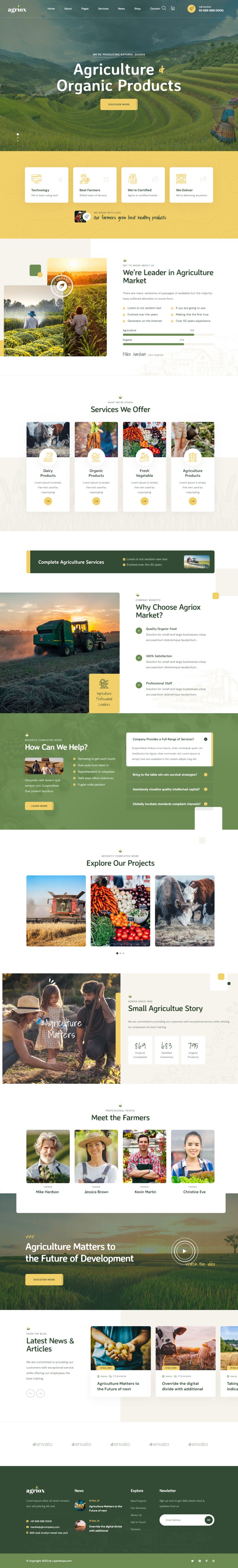 WordPress template ThemeForest Agriox