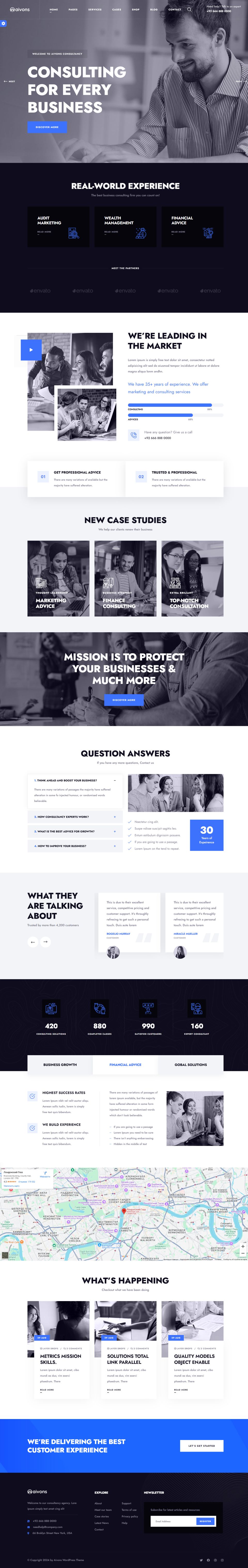 WordPress template ThemeForest Aivons