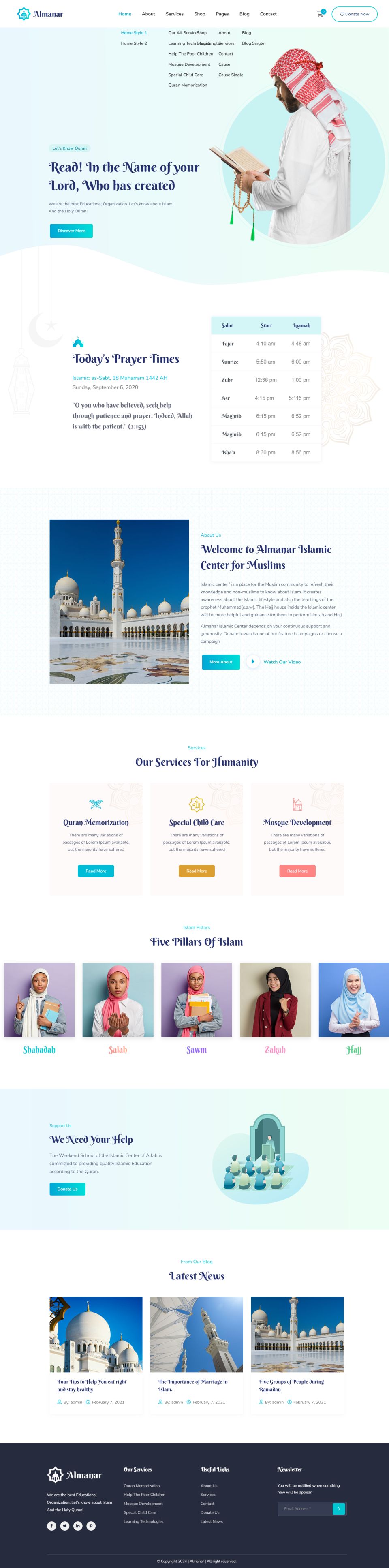 WordPress template ThemeForest Almanar