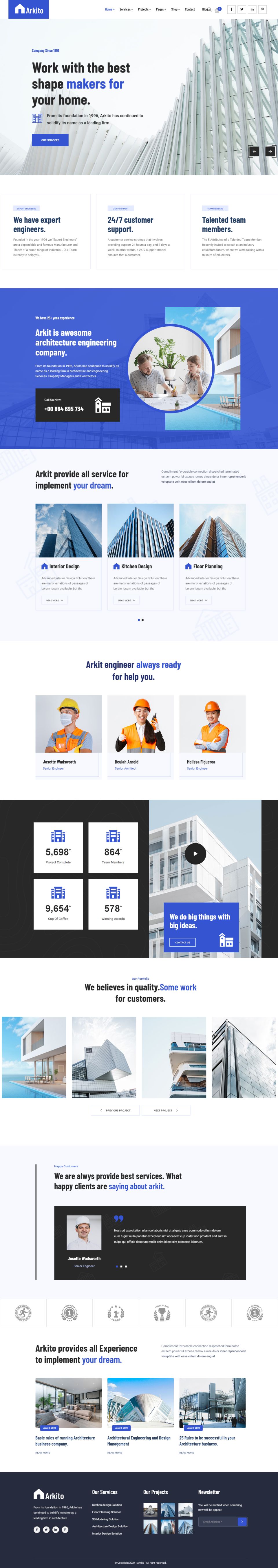 WordPress template ThemeForest Arkito