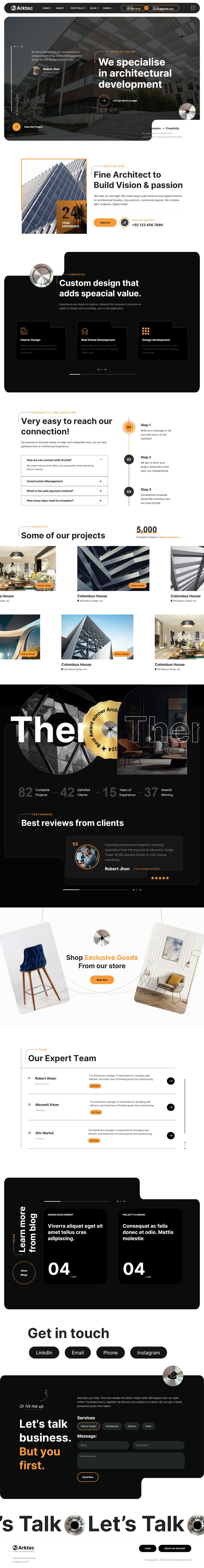 WordPress template ThemeForest Arktec