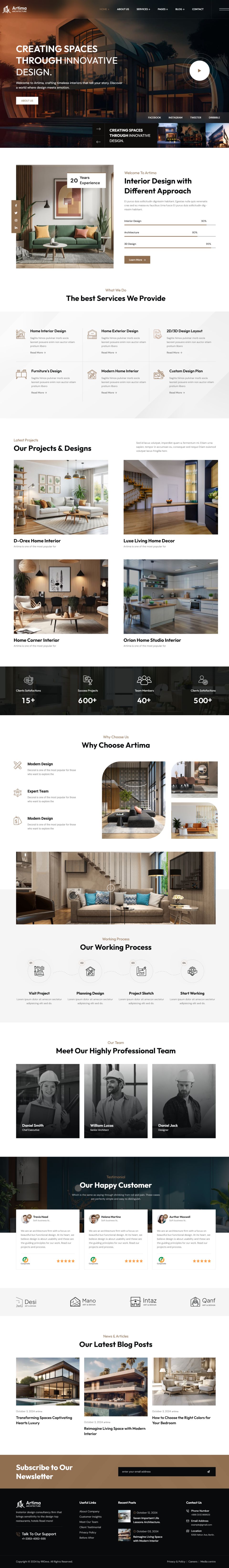WordPress template ThemeForest Artima