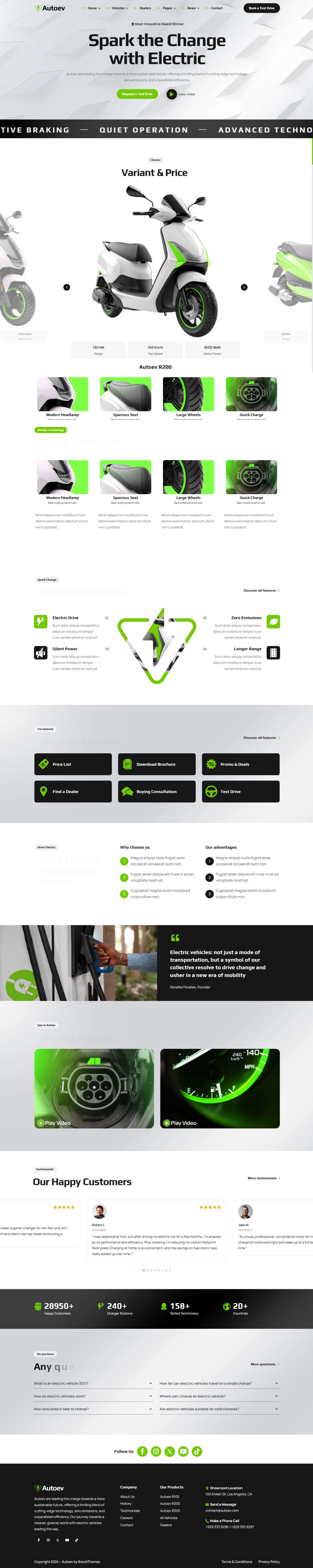 WordPress template ThemeForest Autoev