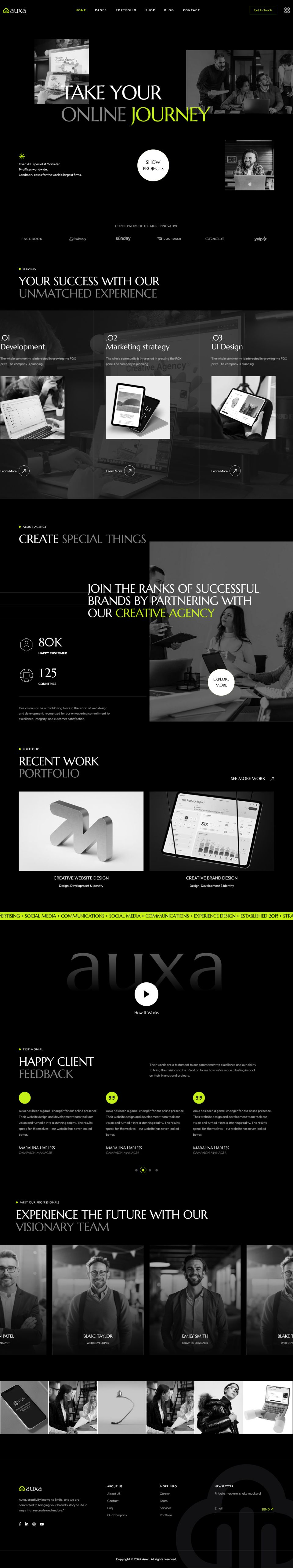 WordPress template ThemeForest Auxa