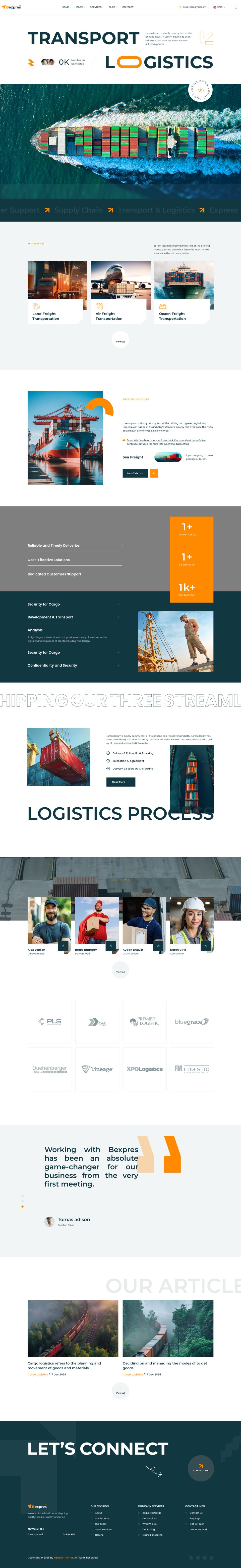 WordPress template ThemeForest Bexpres