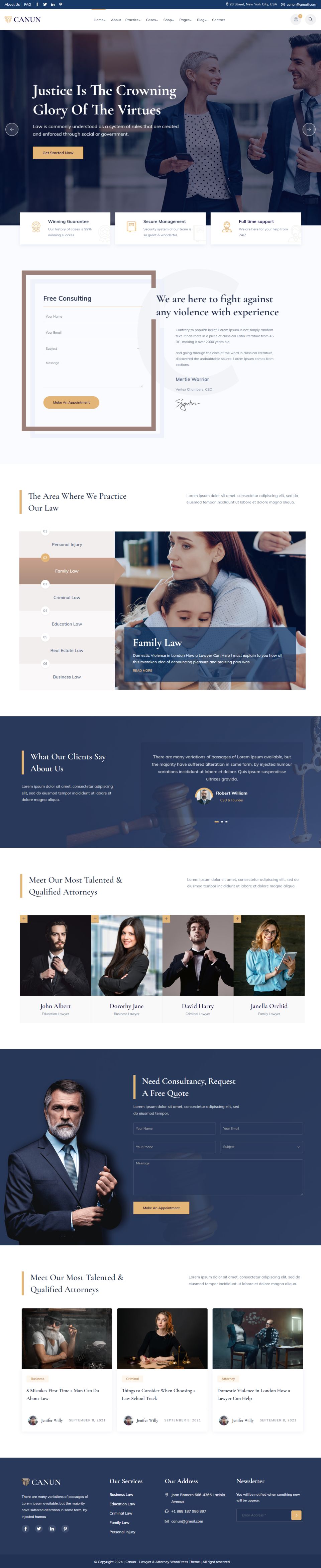 WordPress template ThemeForest Canun