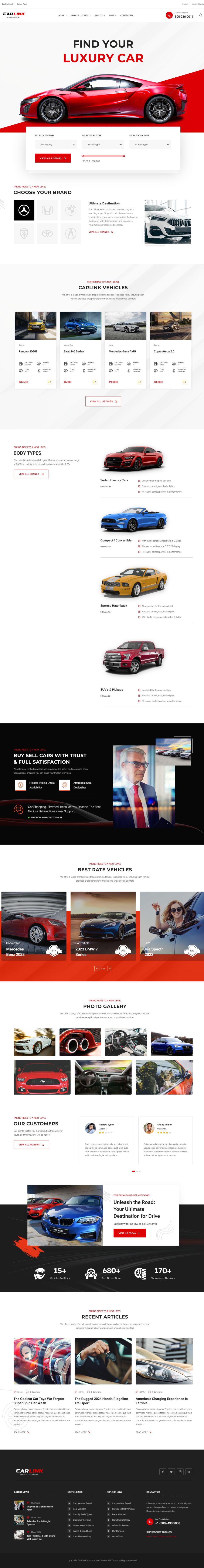WordPress template ThemeForest Carlink
