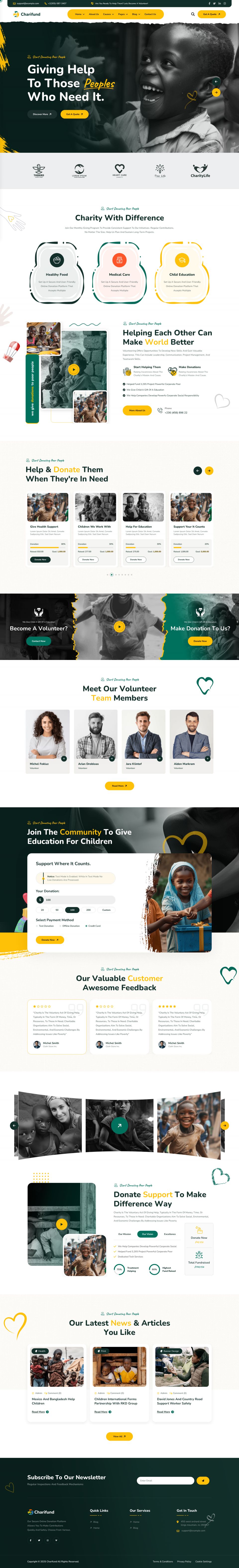 WordPress template ThemeForest ChariFund