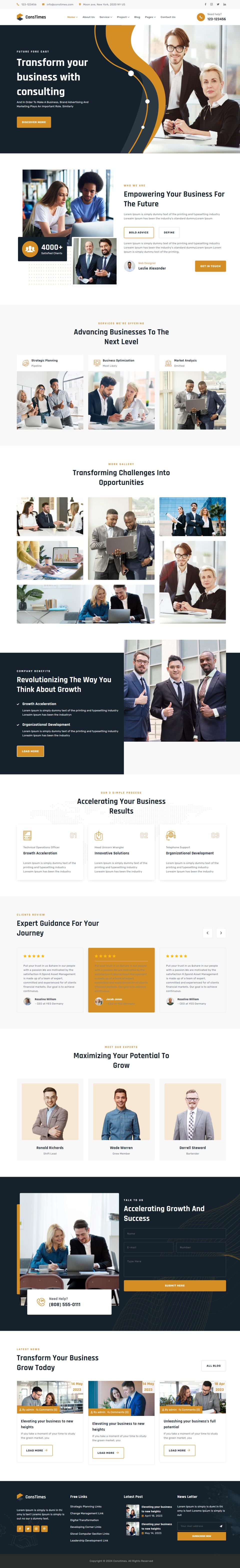 WordPress template ThemeForest ConsTimes