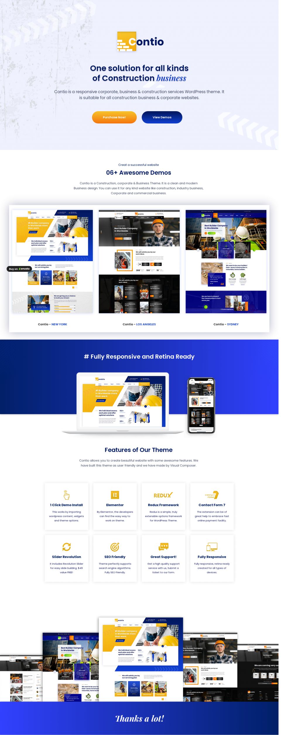 WordPress template ThemeForest Contio