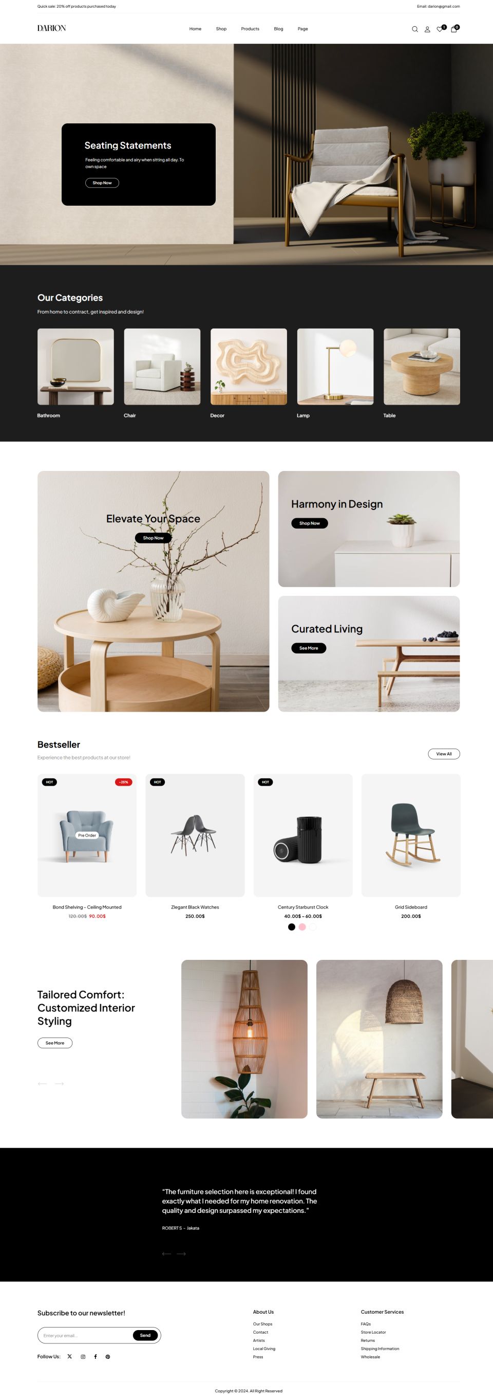 WordPress template ThemeForest Darion