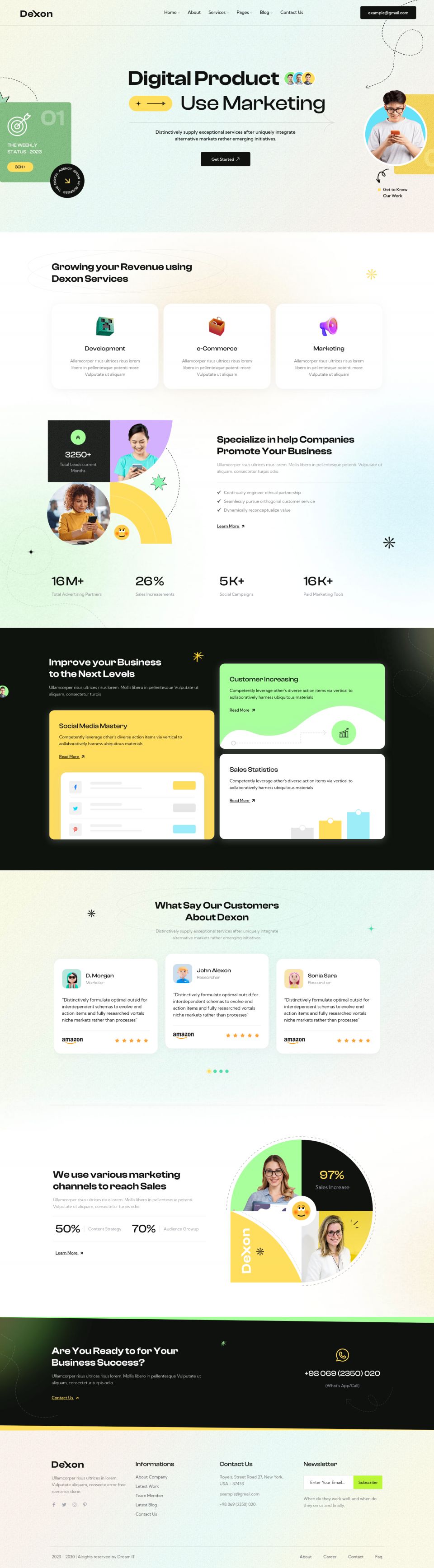 Template ThemeForest Dexon WordPress template ThemeForest Dexon