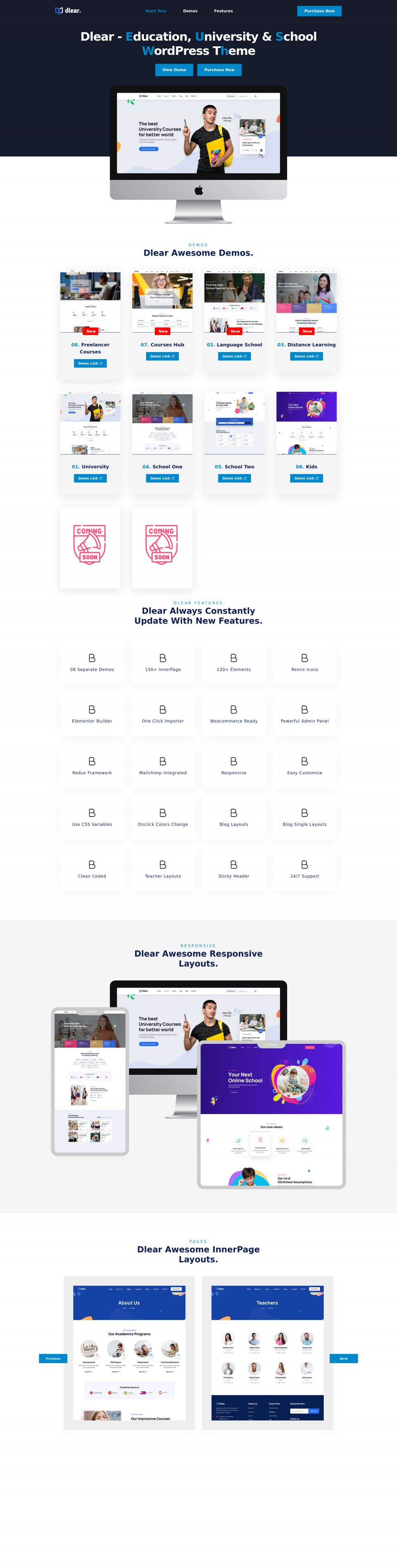 WordPress template ThemeForest Dlear
