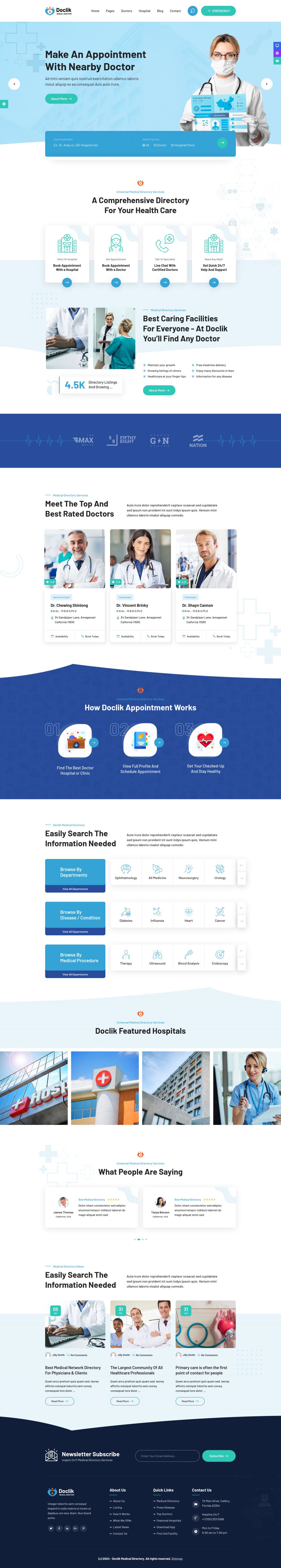 WordPress template ThemeForest Doclik