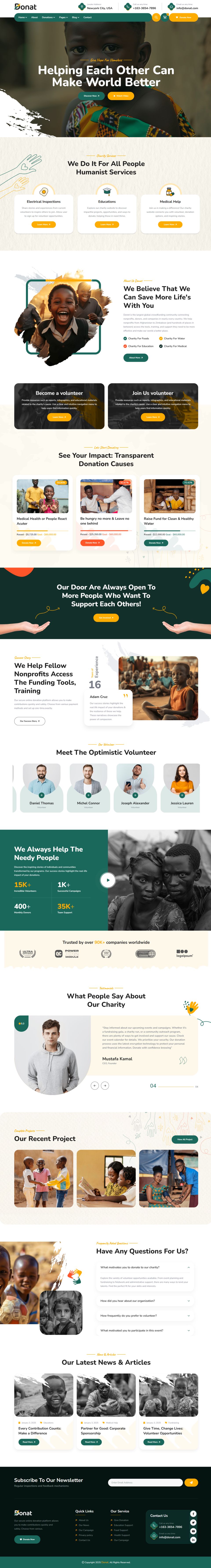 WordPress template ThemeForest Donat