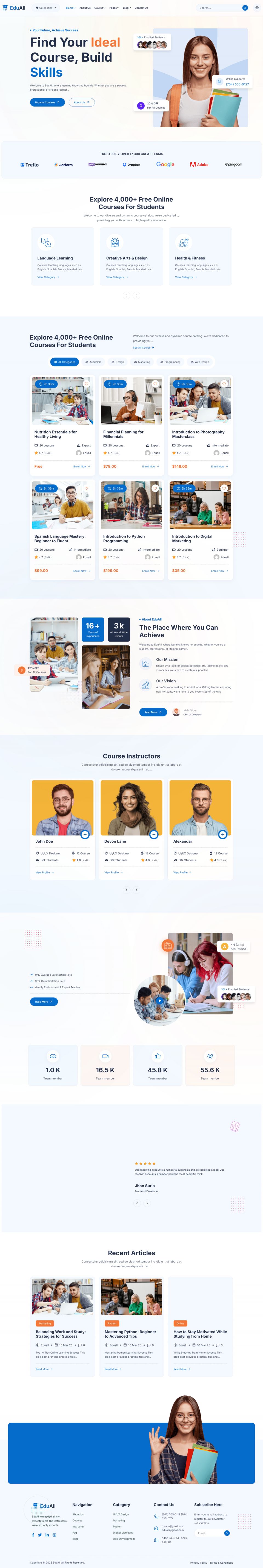 WordPress template ThemeForest EduAll