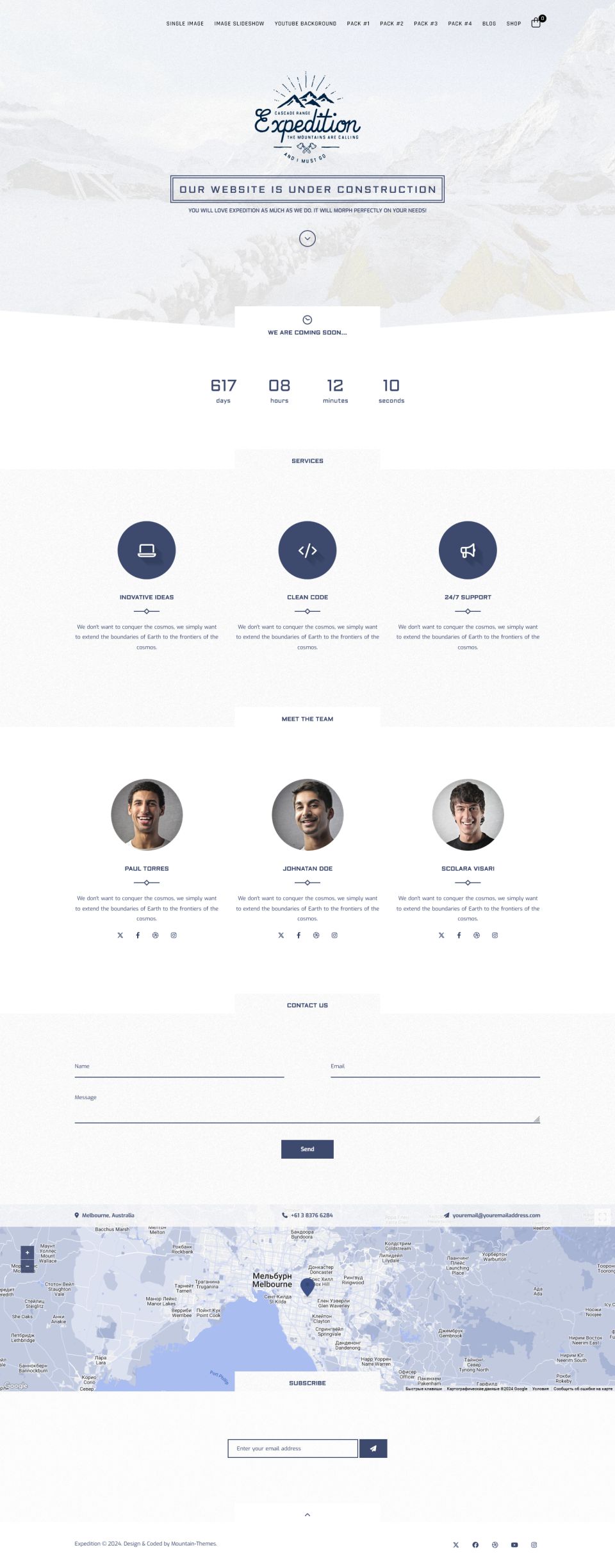 ThemeForest Expedition v4.0.1 [20363614] - landing theme for expedition ...