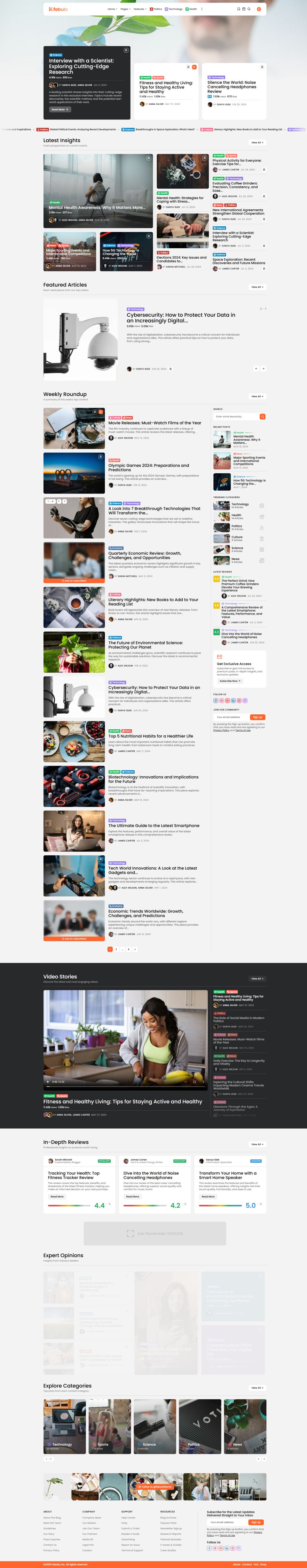 WordPress template ThemeForest Fabula