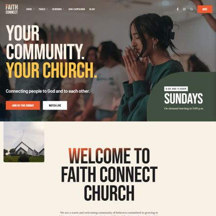ThemeForest Faith Connect