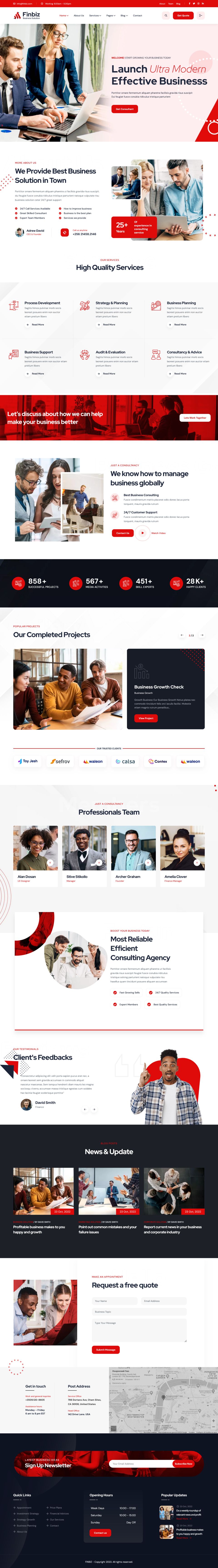 WordPress template ThemeForest Finbiz