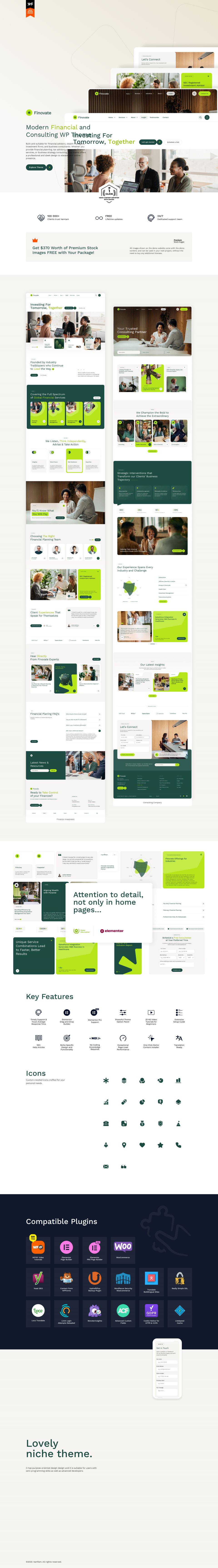 WordPress template ThemeForest Finovate