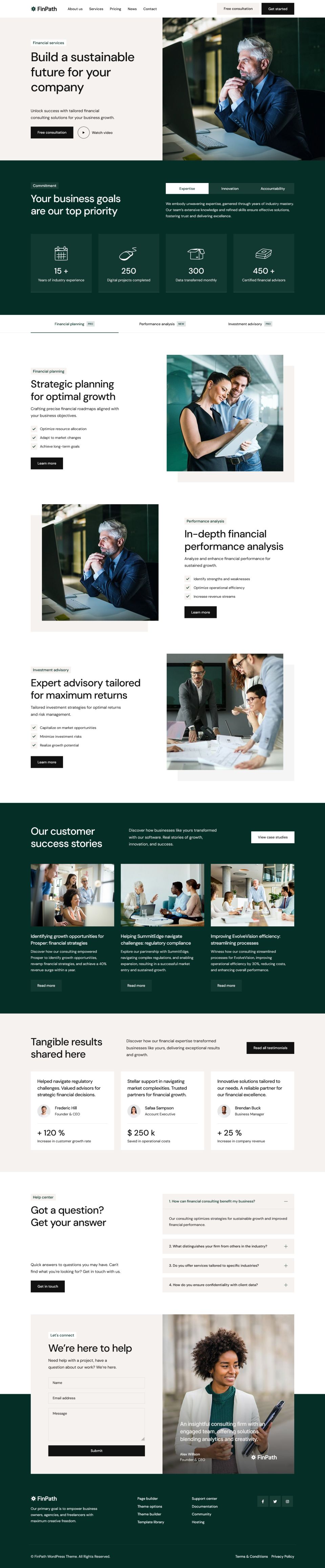 ThemeForest FinPath v1.2.0 [50282360] - Template for a company ...