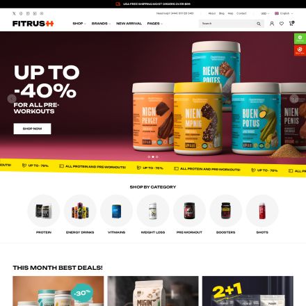 ThemeForest Fitrush