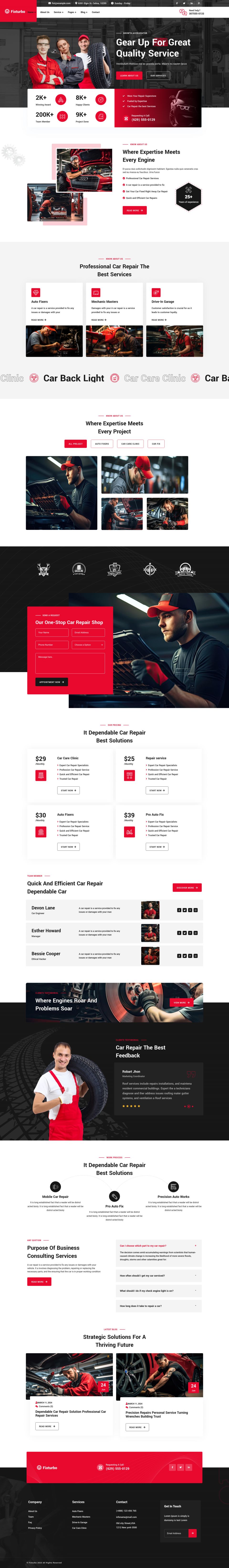 WordPress template ThemeForest Fixturbo