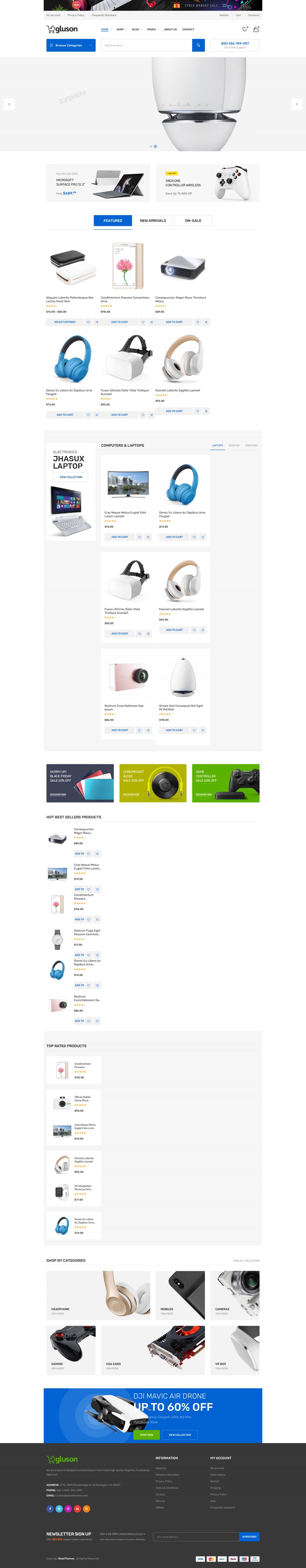 WordPress template ThemeForest Gluson