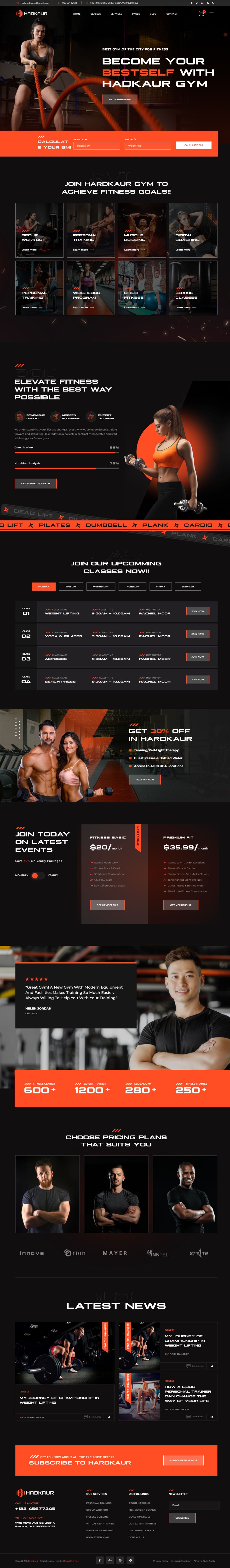 WordPress template ThemeForest Hadkaur