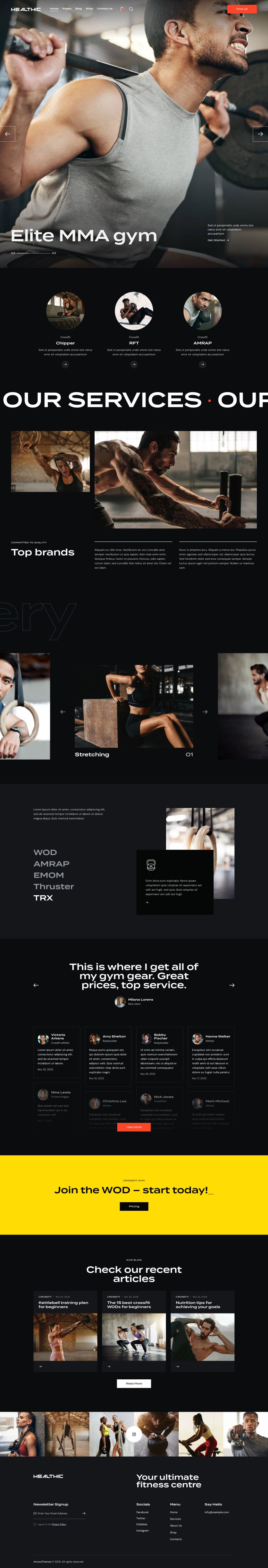 Template ThemeForest Healthic WordPress template ThemeForest Healthic