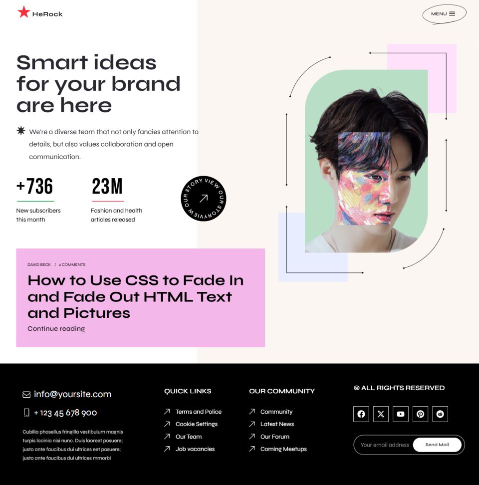 WordPress template ThemeForest Herock