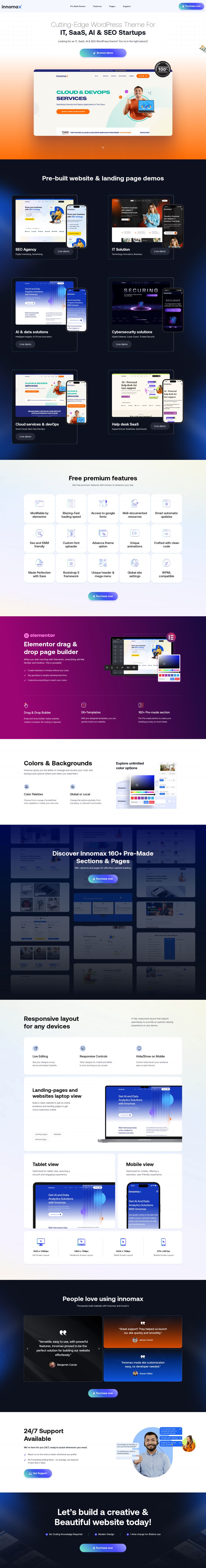 WordPress template ThemeForest Innomax