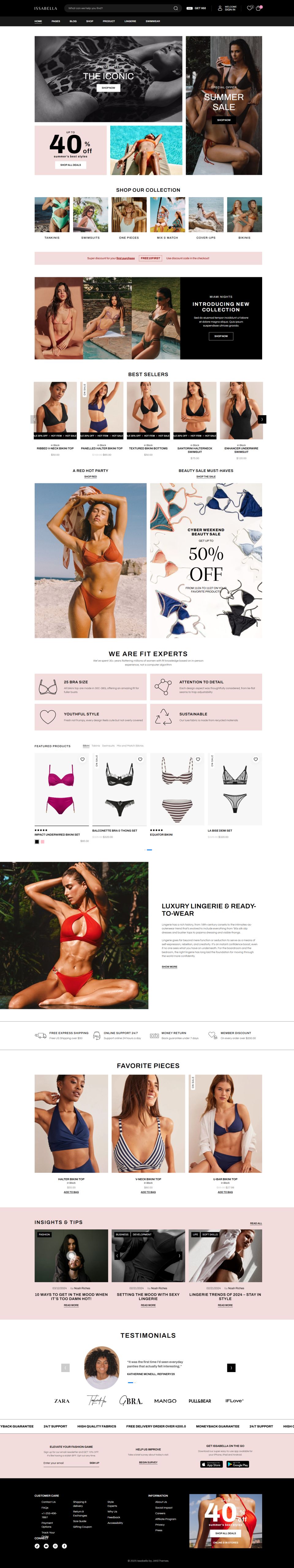 WordPress template ThemeForest Issabella