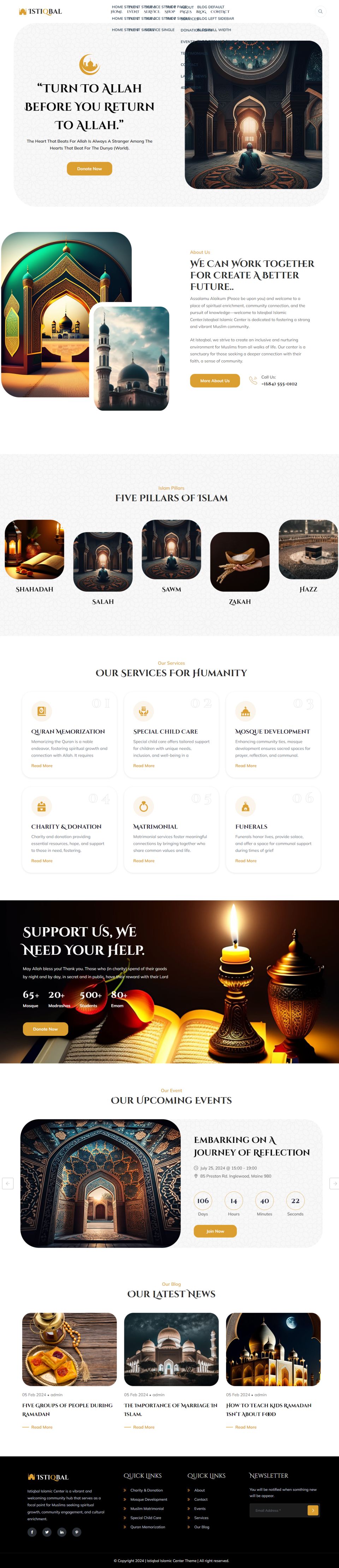 WordPress template ThemeForest Istiqbal