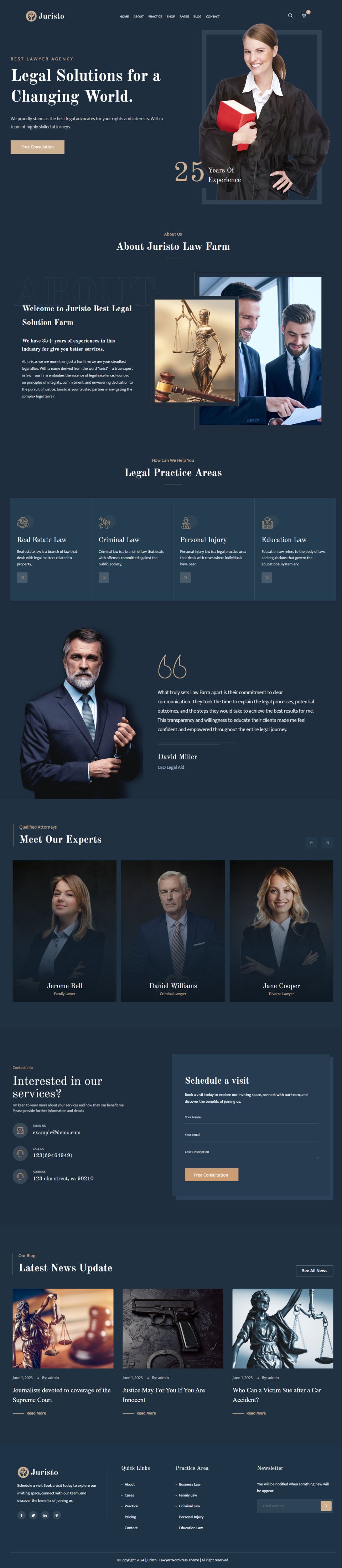Template ThemeForest Juristo WordPress template ThemeForest Juristo