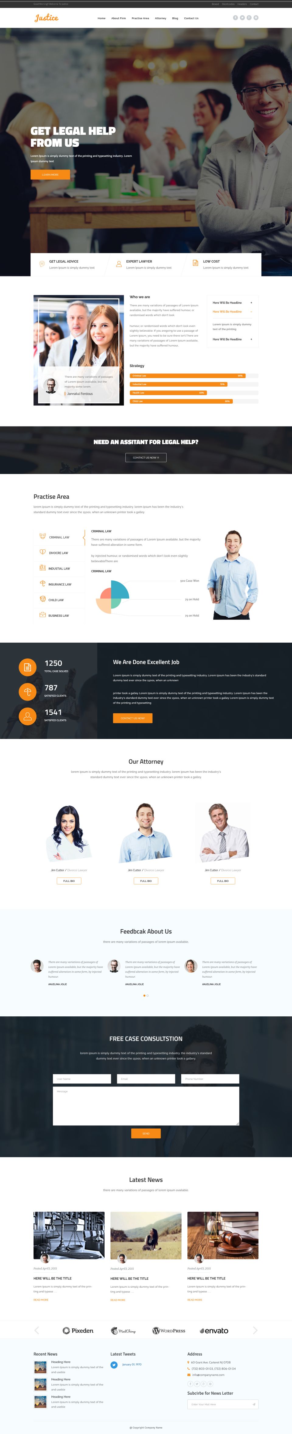 Template ThemeForest JUSTICE WordPress template ThemeForest JUSTICE
