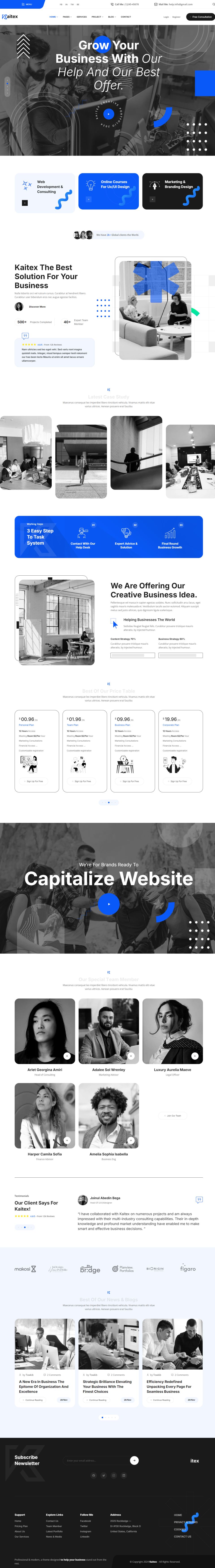 WordPress template ThemeForest Kaitex