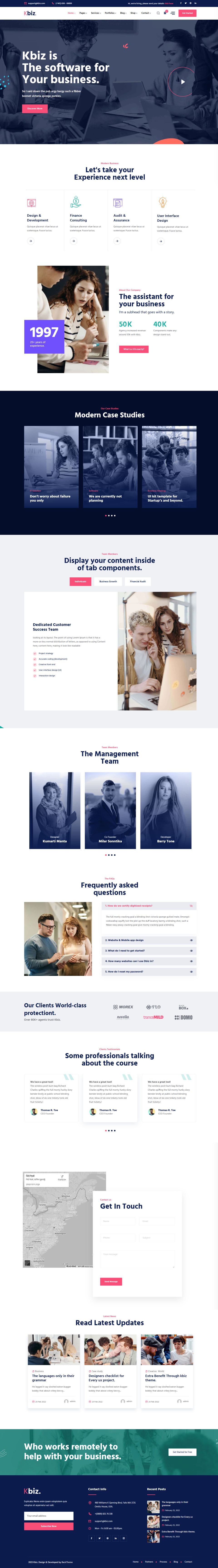 WordPress template ThemeForest Kbiz