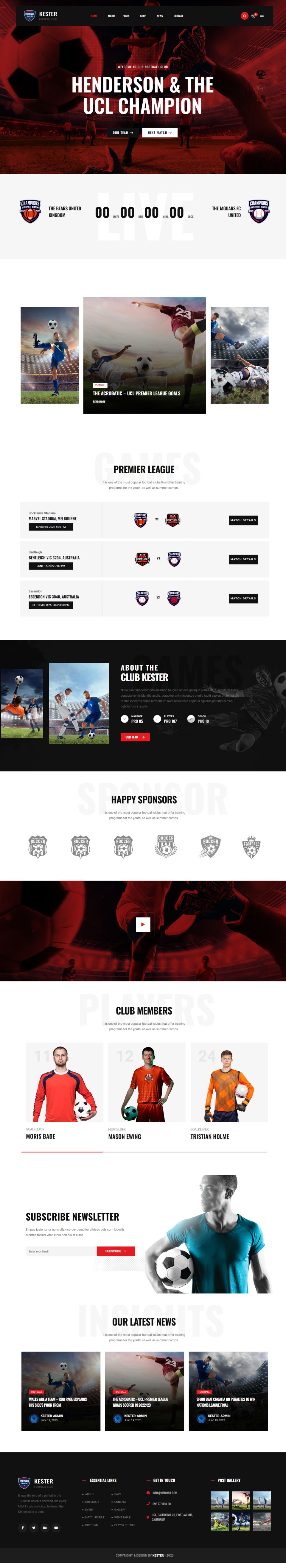 WordPress template ThemeForest Kester