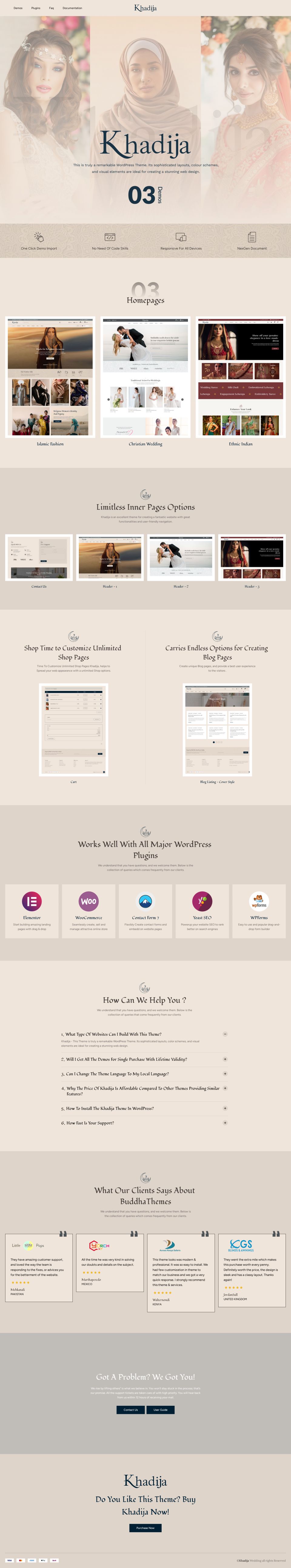 Template ThemeForest Khadija WordPress template ThemeForest Khadija