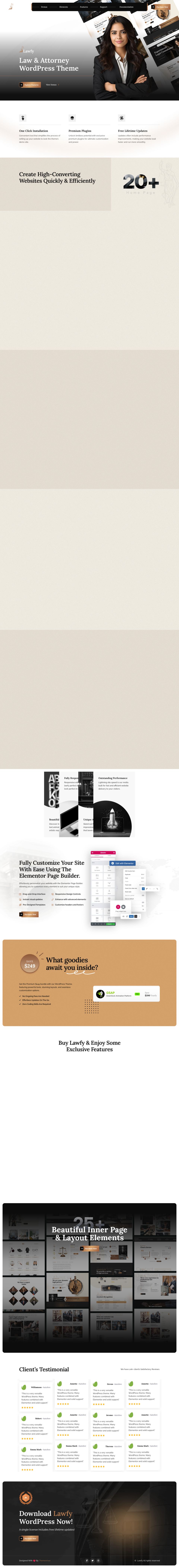 WordPress template ThemeForest Lawfy