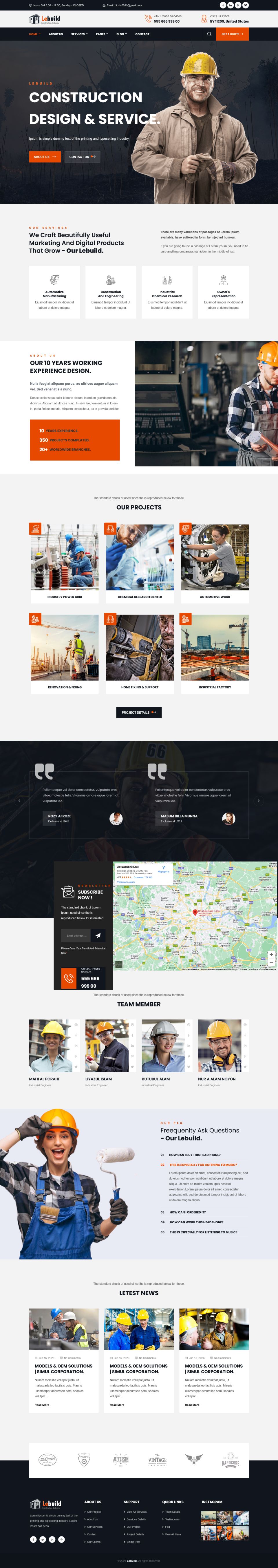 WordPress template ThemeForest Lebuild