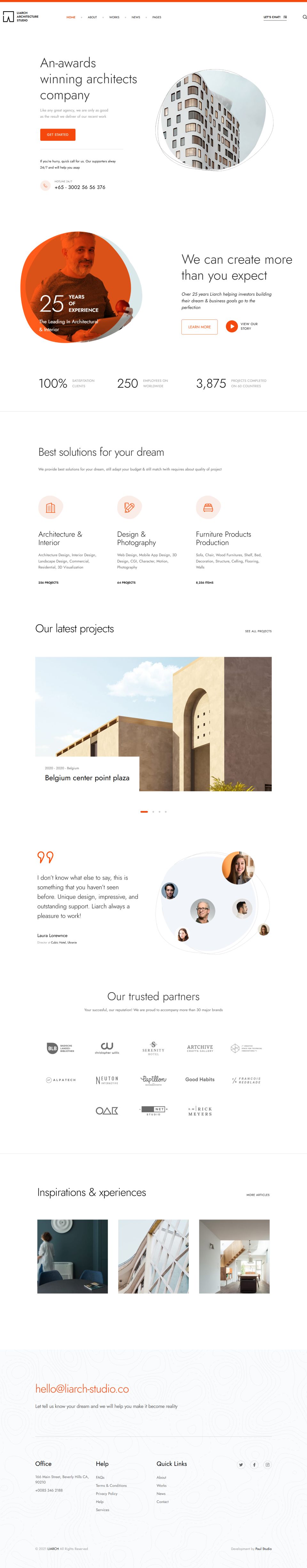 WordPress template ThemeForest Liarch